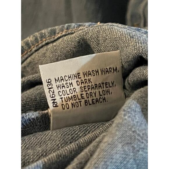 Vintage NWT GUESS Jeans USA Shirt Mens Denim 80s Size L - Picture 5 of 5